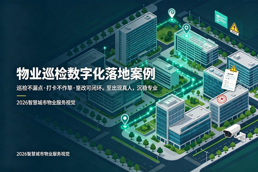 某城投物业集团物业巡检数字化落地案例：巡检不漏点、打卡不作弊、整改可闭环
