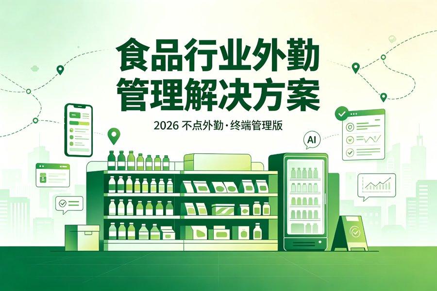 2026食品行业外勤管理解决方案：不点外勤帮快消食品企业把终端跑扎实（2026新版）