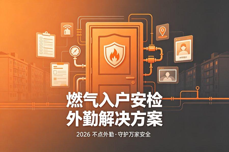 2026燃气热力入户安检外勤解决方案：不点外勤守住万家燃气安全这道门