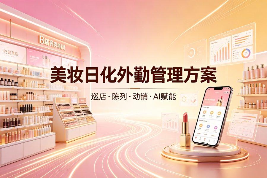 美妆日化行业外勤管理解决方案：终端巡店数字化