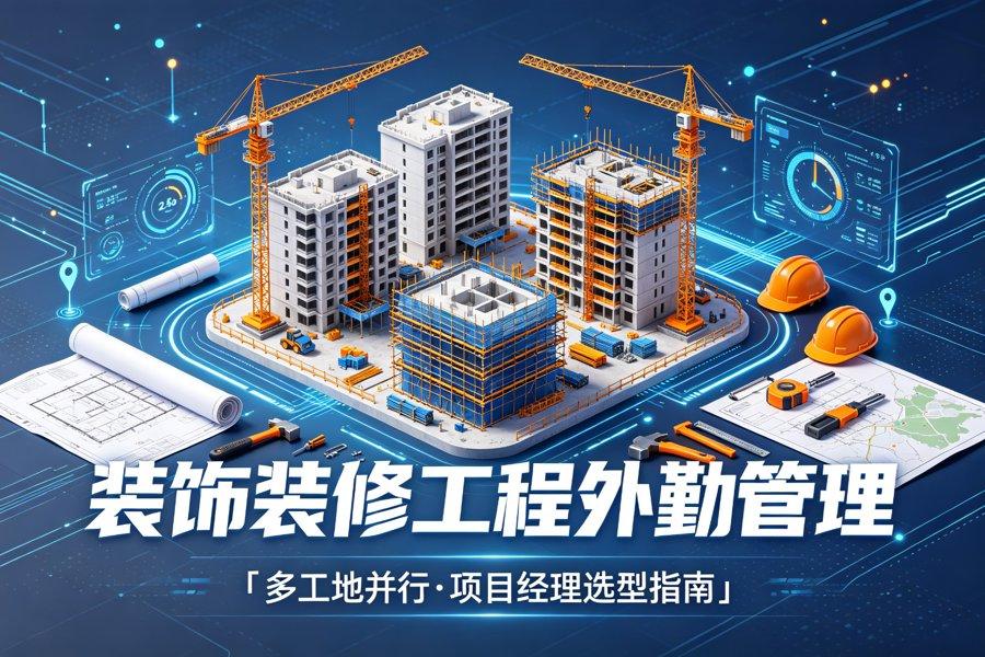 2026装饰装修工程项目经理怎么管：同时管多个工地、外勤多点跑